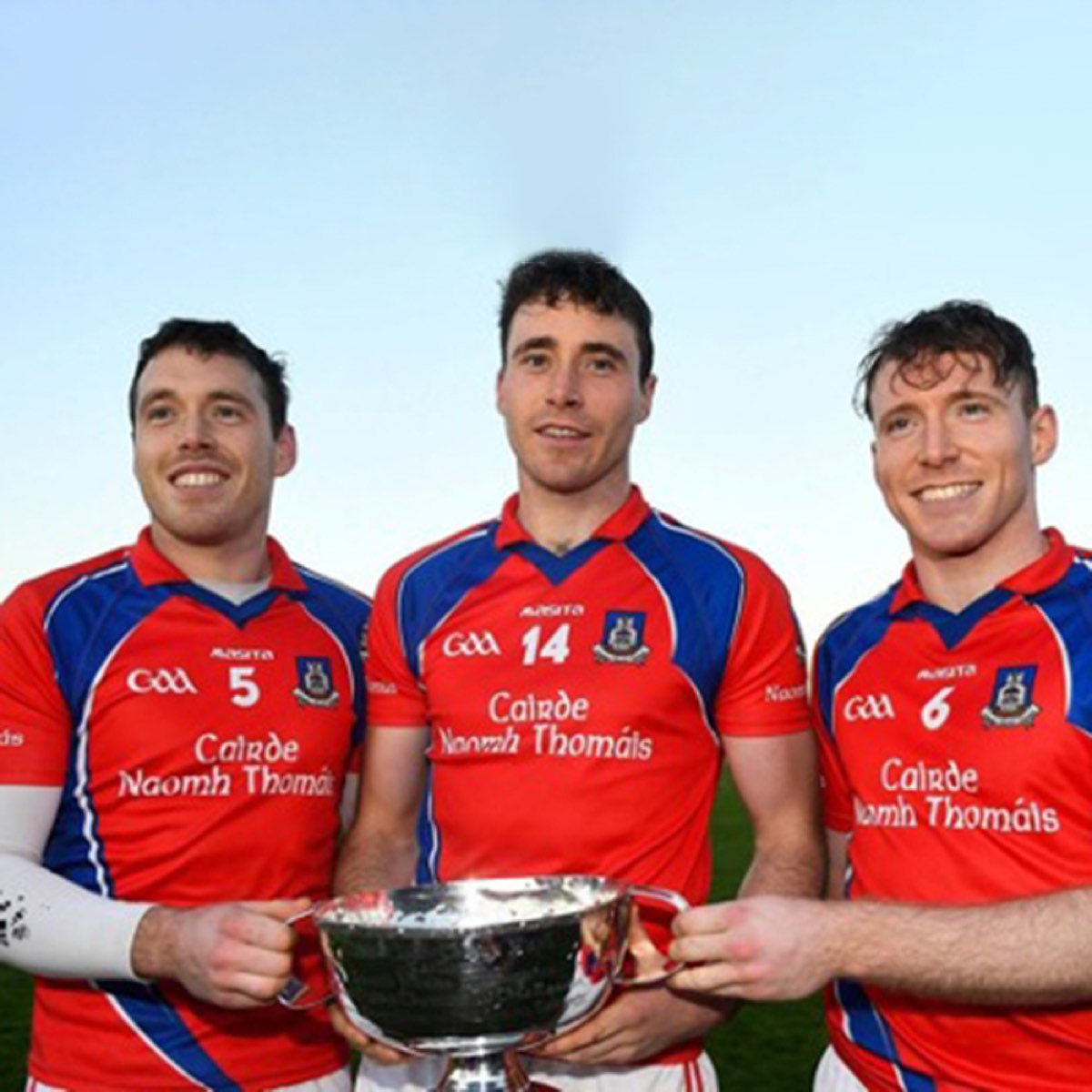 Three St Thomas' hurlers in club colours