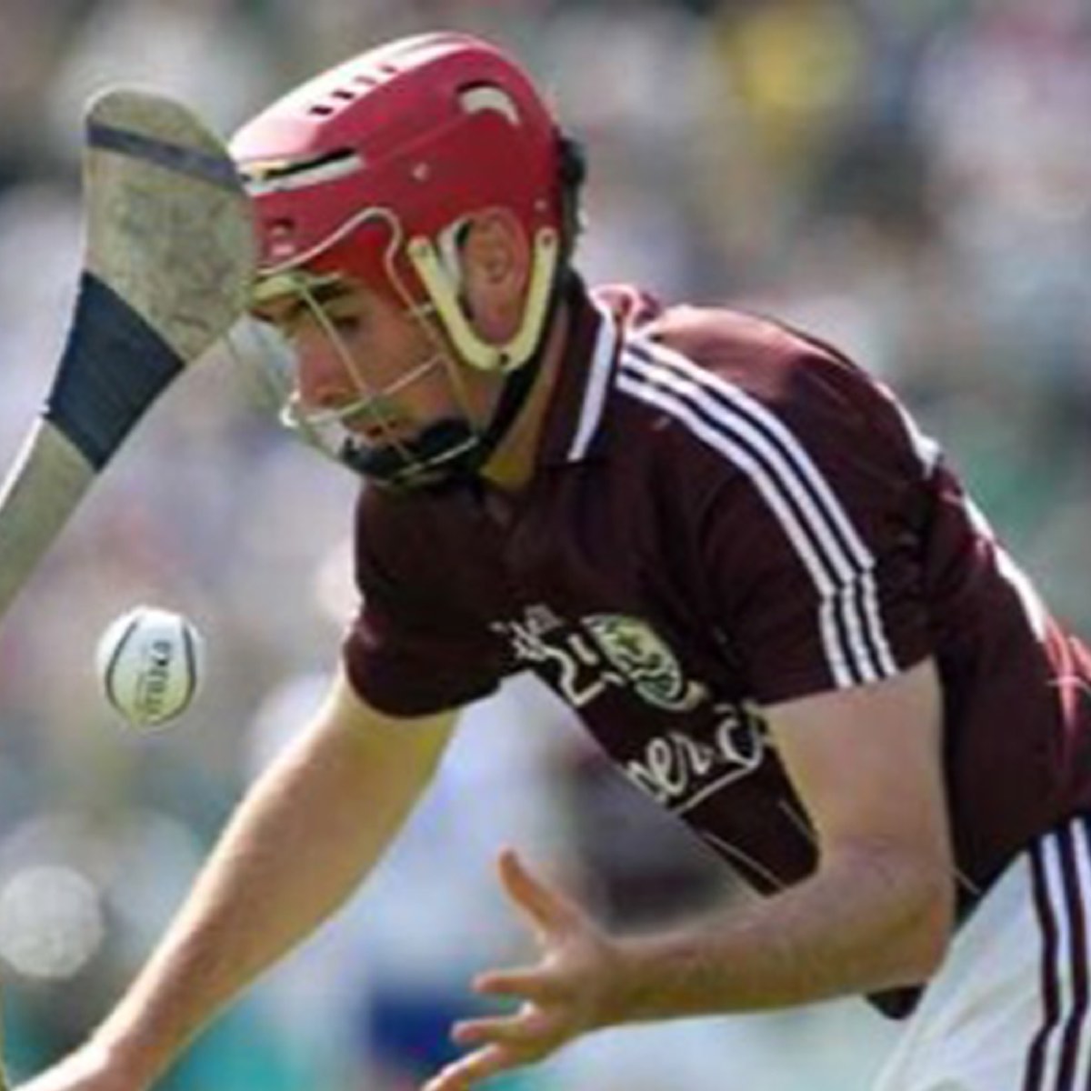 A St Thomas' camogie player in action